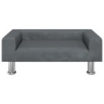 vidaXL Canapea pentru copii, gri închis, 70x45x26,5 cm, catifea vidaXL Canapea pentru copii, gri închis, 70x45x26,5 cm, catifea