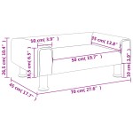 vidaXL Canapea pentru copii, roz, 70x45x26,5 cm, catifea vidaXL Canapea pentru copii, roz, 70x45x26,5 cm, catifea