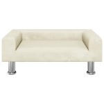 vidaXL Canapea pentru copii, crem, 70x45x26,5 cm, catifea vidaXL Canapea pentru copii, crem, 70x45x26,5 cm, catifea
