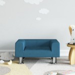 vidaXL Canapea pentru copii, albastru, 50x40x26,5 cm, catifea vidaXL Canapea pentru copii, albastru, 50x40x26,5 cm, catifea