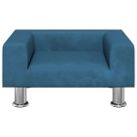 vidaXL Canapea pentru copii, albastru, 50x40x26,5 cm, catifea vidaXL Canapea pentru copii, albastru, 50x40x26,5 cm, catifea