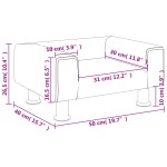vidaXL Canapea pentru copii, albastru, 50x40x26,5 cm, catifea vidaXL Canapea pentru copii, albastru, 50x40x26,5 cm, catifea