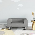 vidaXL Canapea pentru copii, gri deschis, 50x40x26,5 cm, catifea vidaXL Canapea pentru copii, gri deschis, 50x40x26,5 cm, catifea