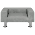 vidaXL Canapea pentru copii, gri deschis, 50x40x26,5 cm, catifea vidaXL Canapea pentru copii, gri deschis, 50x40x26,5 cm, catifea