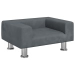 vidaXL Canapea pentru copii, gri închis, 50x40x26,5 cm, catifea vidaXL Canapea pentru copii, gri închis, 50x40x26,5 cm, catifea