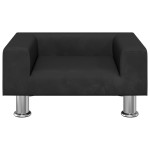 vidaXL Canapea pentru copii, negru, 50x40x26,5 cm, catifea vidaXL Canapea pentru copii, negru, 50x40x26,5 cm, catifea