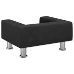 vidaXL Canapea pentru copii, negru, 50x40x26,5 cm, catifea vidaXL Canapea pentru copii, negru, 50x40x26,5 cm, catifea