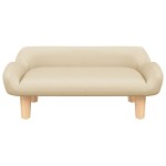 vidaXL Canapea pentru copii, crem, 70x40x24 cm, material textil vidaXL Canapea pentru copii, crem, 70x40x24 cm, material textil
