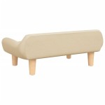 vidaXL Canapea pentru copii, crem, 70x40x24 cm, material textil vidaXL Canapea pentru copii, crem, 70x40x24 cm, material textil