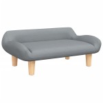 vidaXL Canapea pentru copii, gri deschis, 70x40x24 cm, material textil vidaXL Canapea pentru copii, gri deschis, 70x40x24 cm, material textil