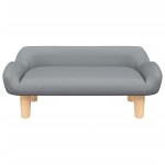 vidaXL Canapea pentru copii, gri deschis, 70x40x24 cm, material textil vidaXL Canapea pentru copii, gri deschis, 70x40x24 cm, material textil