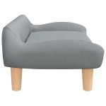 vidaXL Canapea pentru copii, gri deschis, 70x40x24 cm, material textil vidaXL Canapea pentru copii, gri deschis, 70x40x24 cm, material textil