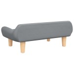 vidaXL Canapea pentru copii, gri deschis, 70x40x24 cm, material textil vidaXL Canapea pentru copii, gri deschis, 70x40x24 cm, material textil