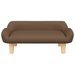 vidaXL Canapea pentru copii, maro, 70x40x24 cm, material textil vidaXL Canapea pentru copii, maro, 70x40x24 cm, material textil