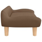 vidaXL Canapea pentru copii, maro, 70x40x24 cm, material textil vidaXL Canapea pentru copii, maro, 70x40x24 cm, material textil