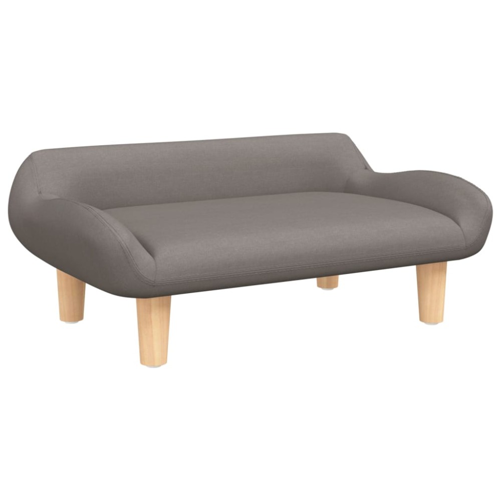 vidaXL Canapea pentru copii, gri taupe, 70x40x24 cm, material textil