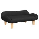 vidaXL Canapea pentru copii, negru, 70x40x24 cm, material textil