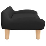 vidaXL Canapea pentru copii, negru, 70x40x24 cm, material textil