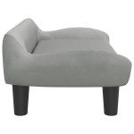 vidaXL Canapea pentru copii, gri deschis, 70x40x24 cm, catifea vidaXL Canapea pentru copii, gri deschis, 70x40x24 cm, catifea