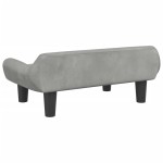 vidaXL Canapea pentru copii, gri deschis, 70x40x24 cm, catifea vidaXL Canapea pentru copii, gri deschis, 70x40x24 cm, catifea