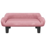 vidaXL Canapea pentru copii, roz, 70x40x24 cm, catifea vidaXL Canapea pentru copii, roz, 70x40x24 cm, catifea