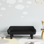 vidaXL Canapea pentru copii, negru, 70x40x24 cm, catifea vidaXL Canapea pentru copii, negru, 70x40x24 cm, catifea