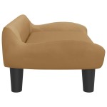 vidaXL Canapea pentru copii, maro, 70x40x24 cm, catifea vidaXL Canapea pentru copii, maro, 70x40x24 cm, catifea