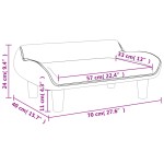 vidaXL Canapea pentru copii, maro, 70x40x24 cm, catifea vidaXL Canapea pentru copii, maro, 70x40x24 cm, catifea