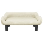 vidaXL Canapea pentru copii, crem, 70x40x24 cm, catifea vidaXL Canapea pentru copii, crem, 70x40x24 cm, catifea