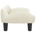vidaXL Canapea pentru copii, crem, 70x40x24 cm, catifea vidaXL Canapea pentru copii, crem, 70x40x24 cm, catifea