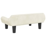 vidaXL Canapea pentru copii, crem, 70x40x24 cm, catifea vidaXL Canapea pentru copii, crem, 70x40x24 cm, catifea