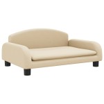 vidaXL Canapea pentru copii, crem, 70x45x30 cm, material textil