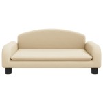 vidaXL Canapea pentru copii, crem, 70x45x30 cm, material textil