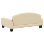 vidaXL Canapea pentru copii, crem, 70x45x30 cm, material textil
