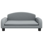 vidaXL Canapea pentru copii, gri, 70x45x30 cm, material textil vidaXL Canapea pentru copii, gri, 70x45x30 cm, material textil