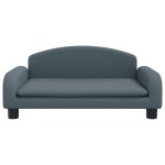 vidaXL Canapea pentru copii, gri, 70x45x30 cm, material textil vidaXL Canapea pentru copii, gri, 70x45x30 cm, material textil