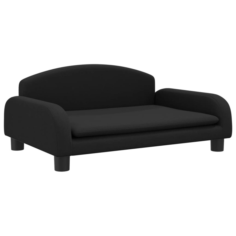 vidaXL Canapea pentru copii, negru, 70x45x30 cm, material textil