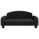 vidaXL Canapea pentru copii, negru, 70x45x30 cm, material textil vidaXL Canapea pentru copii, negru, 70x45x30 cm, material textil