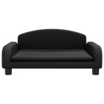 vidaXL Canapea pentru copii, negru, 70x45x30 cm, piele ecologică vidaXL Canapea pentru copii, negru, 70x45x30 cm, piele ecologică