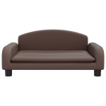 vidaXL Canapea pentru copii maro 70x45x30 cm piele artificială vidaXL Canapea pentru copii maro 70x45x30 cm piele artificială