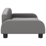 vidaXL Canapea pentru copii, gri, 70x45x30 cm, piele ecologică vidaXL Canapea pentru copii, gri, 70x45x30 cm, piele ecologică