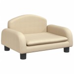 vidaXL Canapea pentru copii, crem, 50x40x30 cm, material textil vidaXL Canapea pentru copii, crem, 50x40x30 cm, material textil