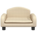 vidaXL Canapea pentru copii, crem, 50x40x30 cm, material textil vidaXL Canapea pentru copii, crem, 50x40x30 cm, material textil