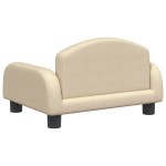 vidaXL Canapea pentru copii, crem, 50x40x30 cm, material textil vidaXL Canapea pentru copii, crem, 50x40x30 cm, material textil