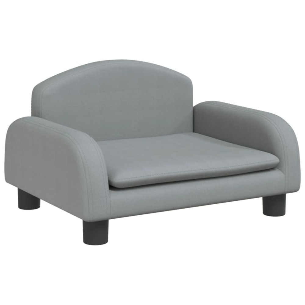 vidaXL Canapea pentru copii, gri, 50x40x30 cm, material textil
