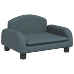 vidaXL Canapea pentru copii, gri închis, 50x40x30 cm, material textil