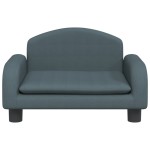 vidaXL Canapea pentru copii, gri închis, 50x40x30 cm, material textil