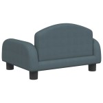 vidaXL Canapea pentru copii, gri închis, 50x40x30 cm, material textil