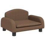 vidaXL Canapea pentru copii, maro, 50x40x30 cm, material textil vidaXL Canapea pentru copii, maro, 50x40x30 cm, material textil