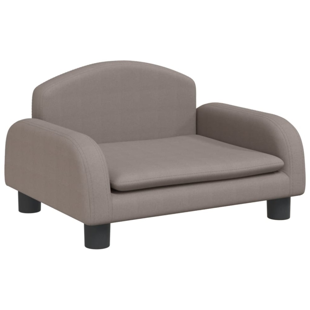 vidaXL Canapea pentru copii, gri taupe, 50x40x30 cm, material textil
